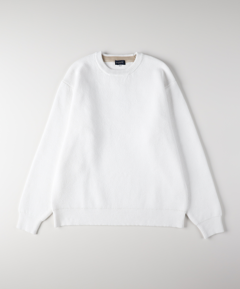 モールジャガードクルーネックセーター(S ネイビー): トップス｜Right