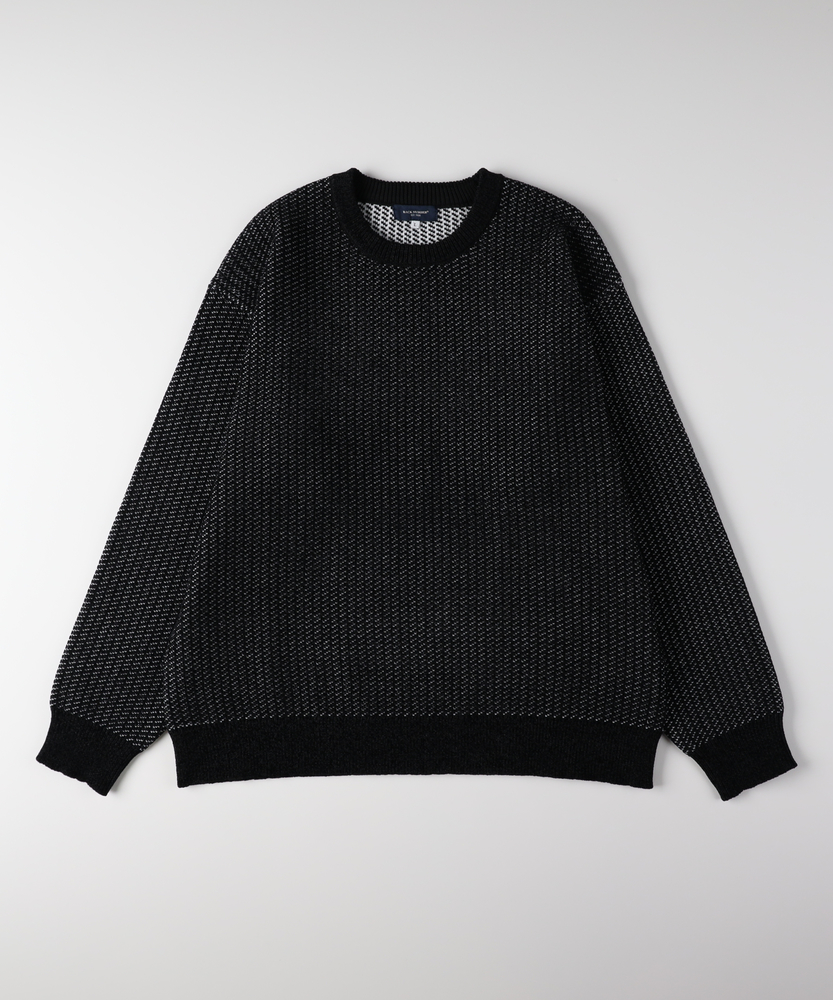 モールジャガードクルーネックセーター(S ネイビー): トップス｜Right