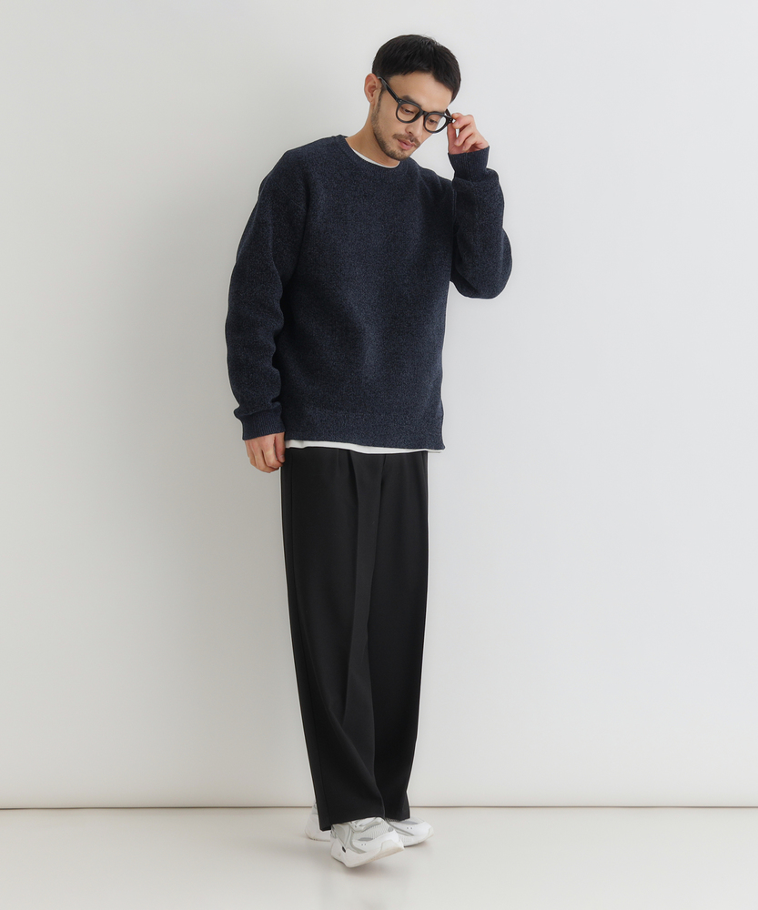 モールジャガードクルーネックセーター(S ネイビー): トップス｜Right