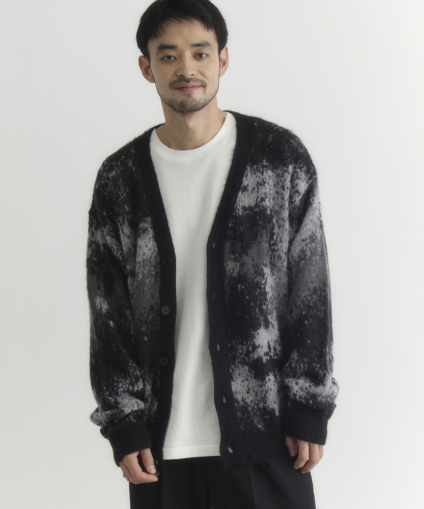シャギーニットグラデーションカーディガン