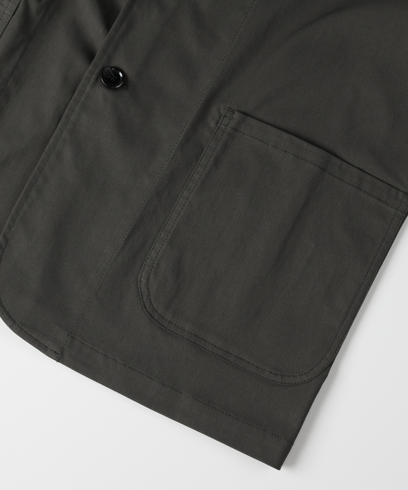 美品/2XL◆チルコロ【現行タグ/秋カラー：カーキ◆テーラードジャケット】伸縮性 ワークルーズテーラードジャケット(M カーキ): ジャケット