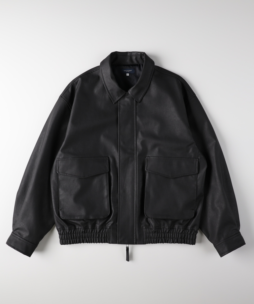 合成皮革 A-2フライトジャケット(S ブラウン): ジャケット/アウター