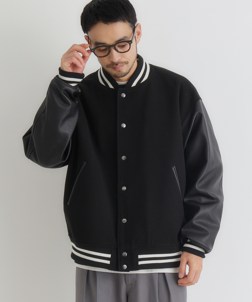 ライトメルトン袖切替スタジャン(WEB限定価格 2/2まで)