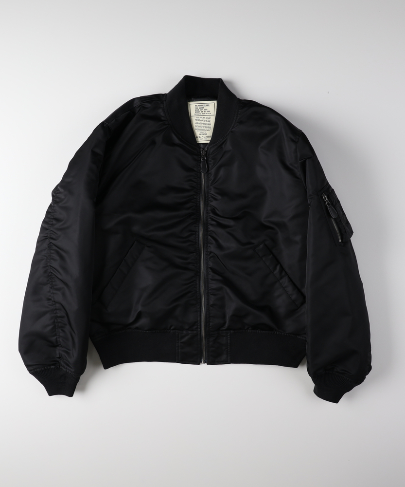 タグ付き新品　未使用　L ビックシルエット　MA-1 フライトジャケット　黒 タグ付き新品 未使用 L ビックシルエット MA-1 フライトジャケット