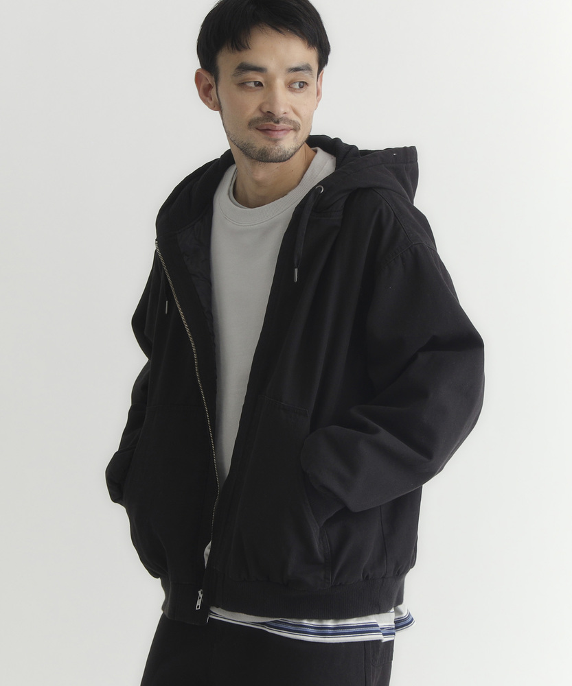 コットンダックフード付きブルゾン/セットアップ対応