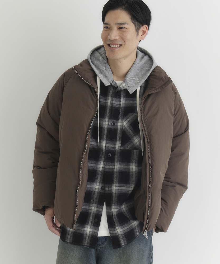 スタンドネック中綿ブルゾン