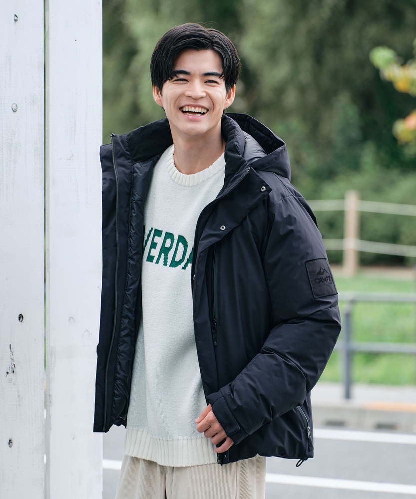 【マストBUY】「DROPTECH®」ダウンミックス防風ジャケット（耐久撥水・保温・防風）