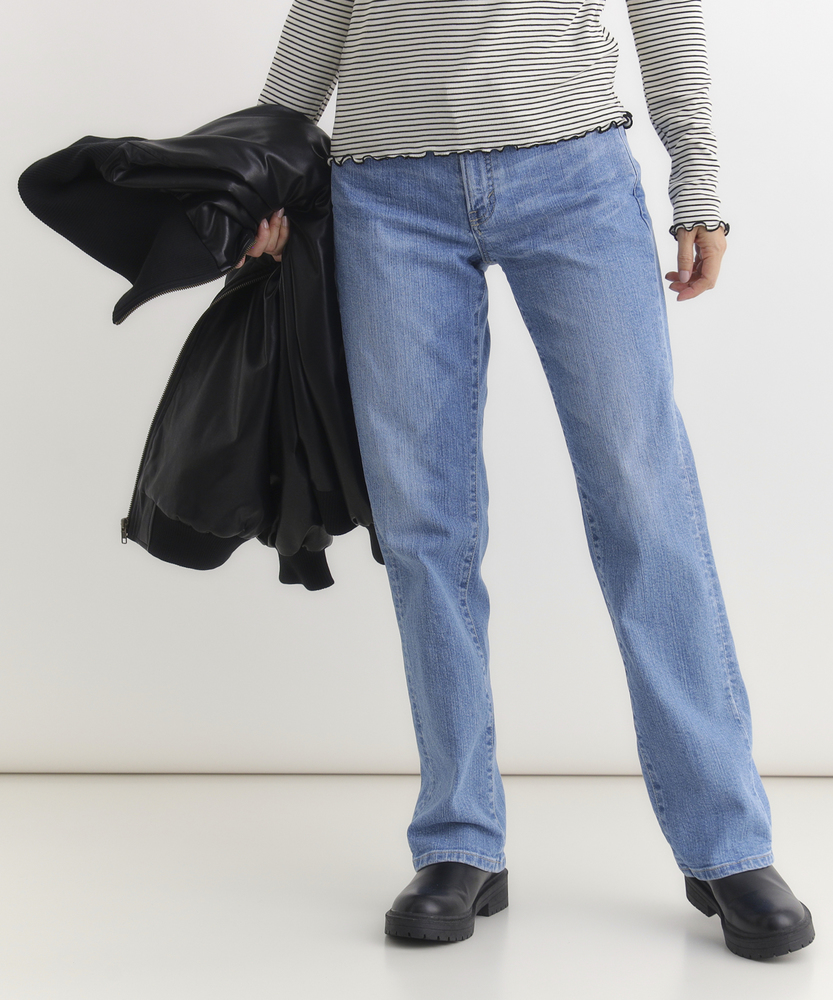 「ELSA」スタンダードストレートパンツ【自宅で試着、返品送料無料】