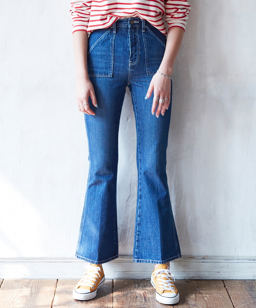 ベイカーフレアデニムパンツ ウィメンズ| ジーンズセレクトショップ ライトオン ベイカーフレアデニムパンツ ウィメンズ| ジーンズセレクトショップ ライトオン