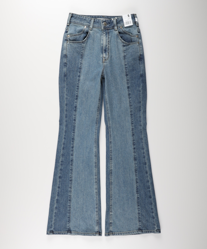 着画ありopium コーティングフレアデニム blan ボラン似 coating Bolan