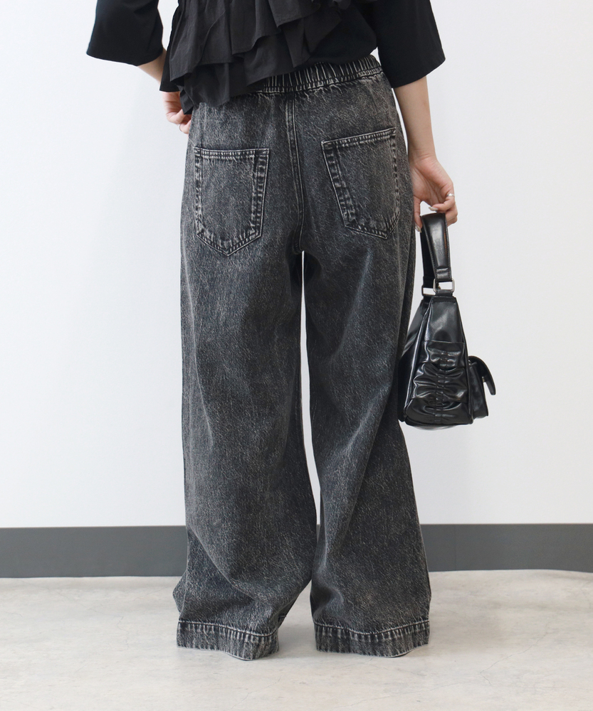 バギーデニムイージーパンツ（WEB限定価格 9/17～9/23）【自宅で