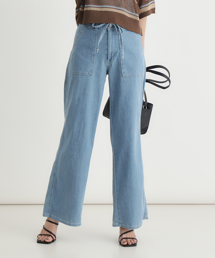 サマーベイカーワイドパンツ【夏用/COOL/涼/抗菌/防臭/制菌】【自宅で試着、返品送料無料】