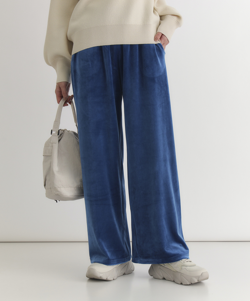 ベロアイージーワイドパンツ