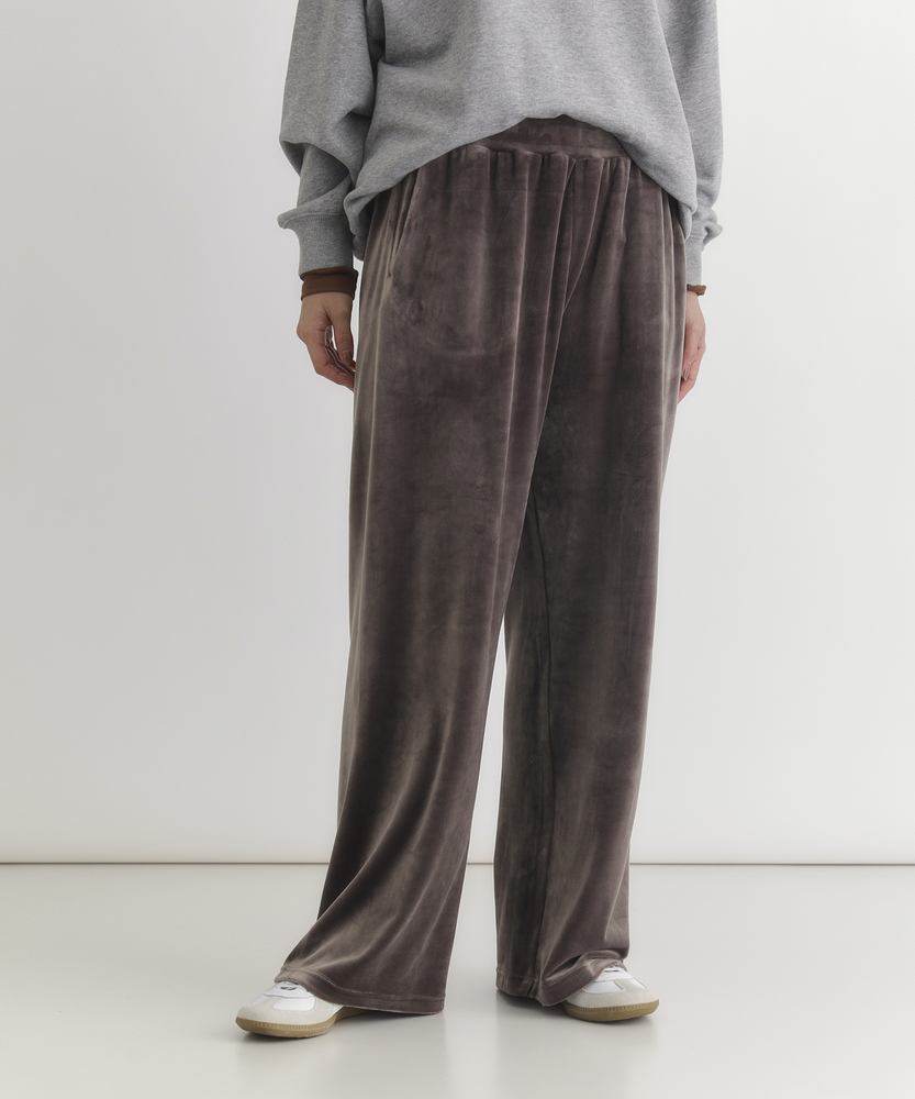 ベロアイージーワイドパンツ