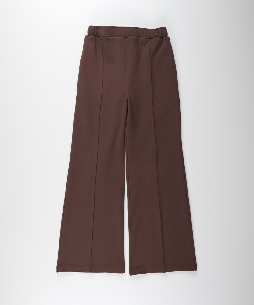 ジョーゼット裏起毛フレアパンツ(S ブルー): ボトムス｜Right-on