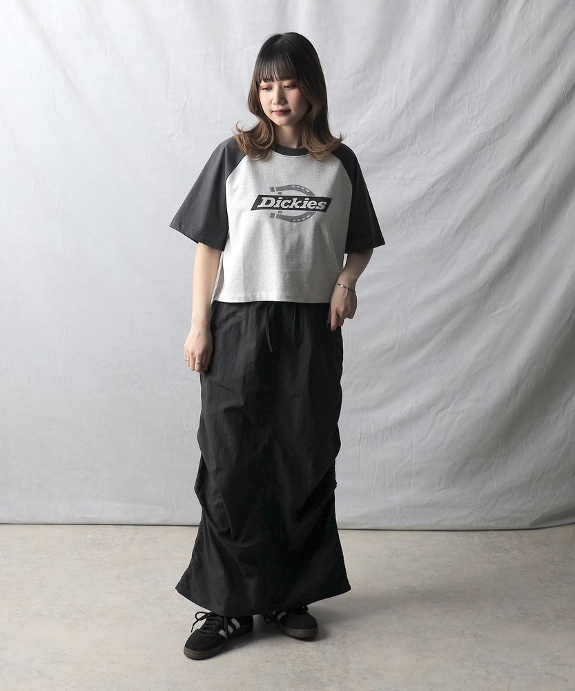 ライトナイロンストレッチスカート 25SS】WOMEN ガーメントダイリサイクルストレッチ スカート