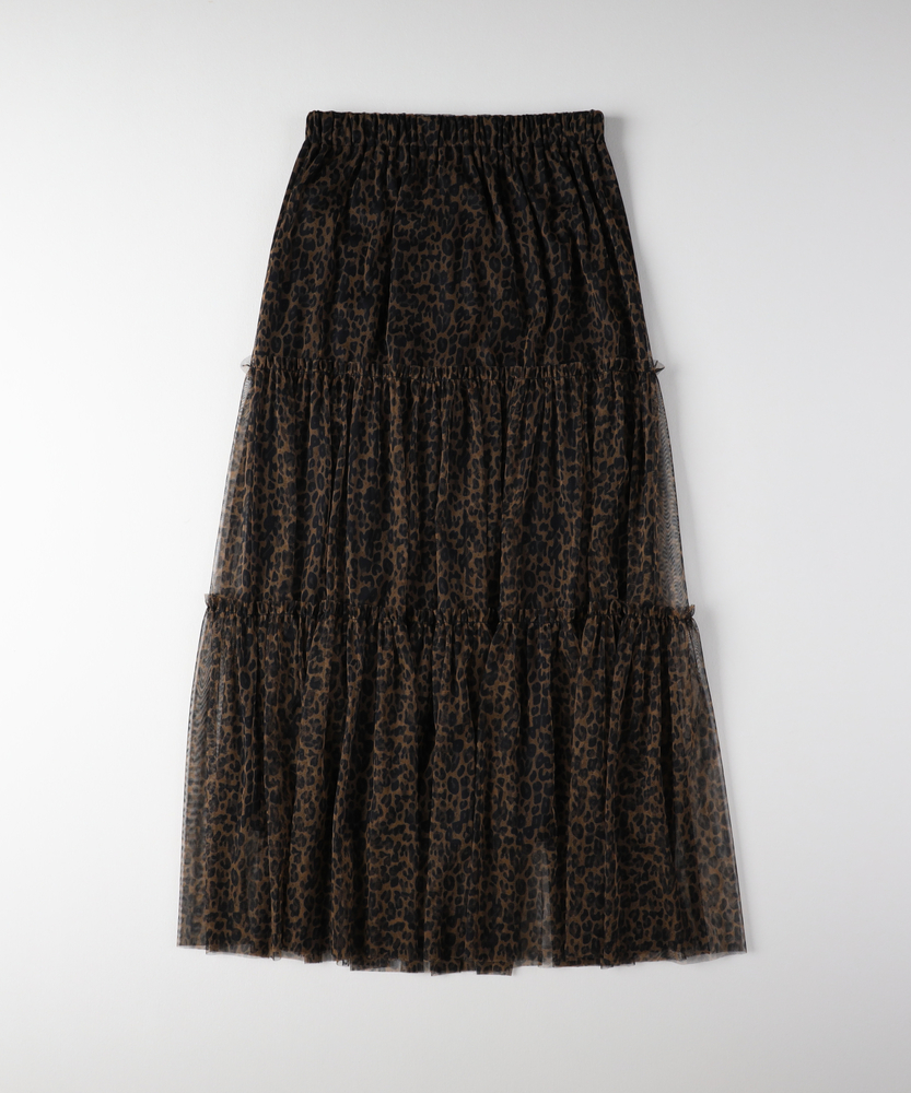 ベイクルーズ　レオパードチュールスカート レオパードチュールスカート レオパードプリントチュールスカート（その他スカート）｜Spick