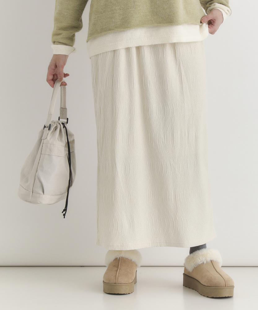 ベロア楊柳タイトスカート