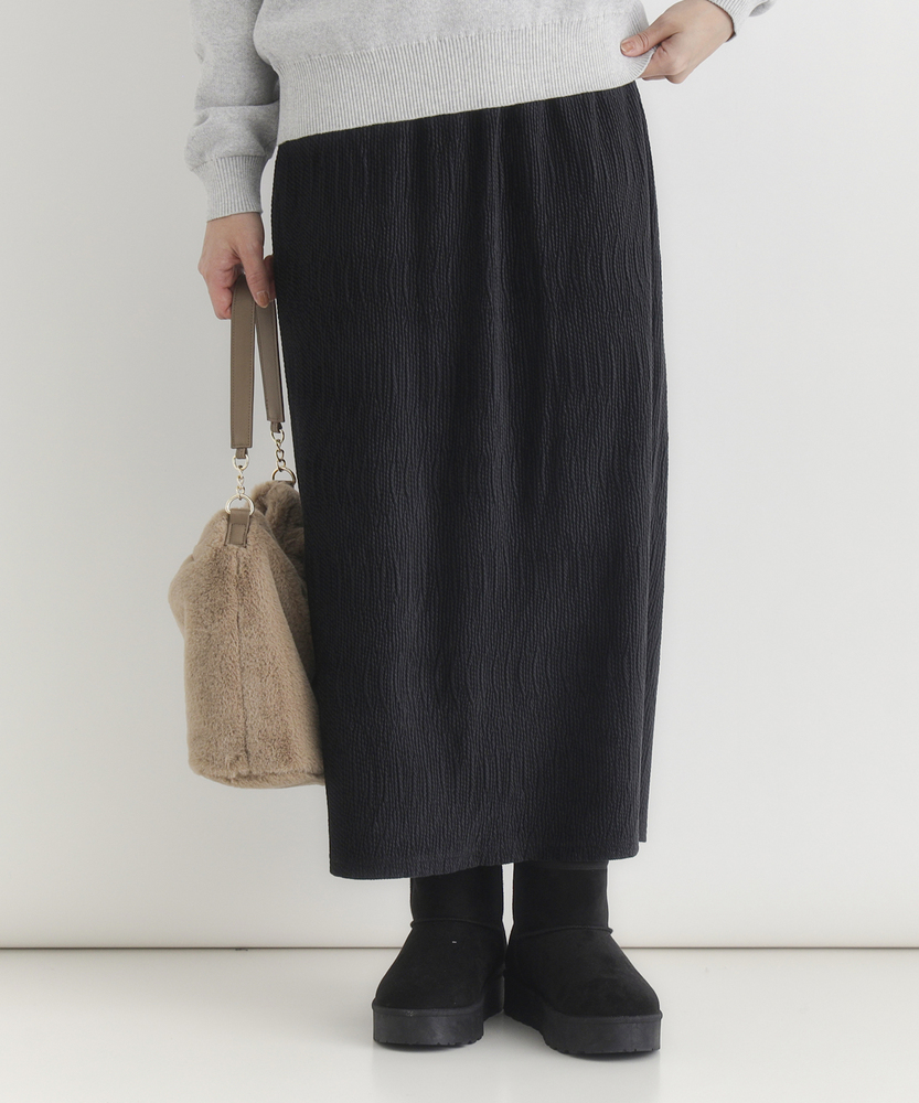 ベロア楊柳タイトスカート