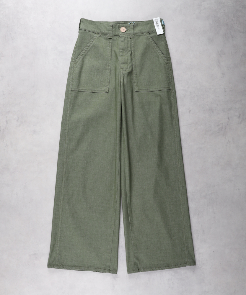 SUMMER COOL」 涼しいワイドベーカーデニムパンツ（速乾/抗菌