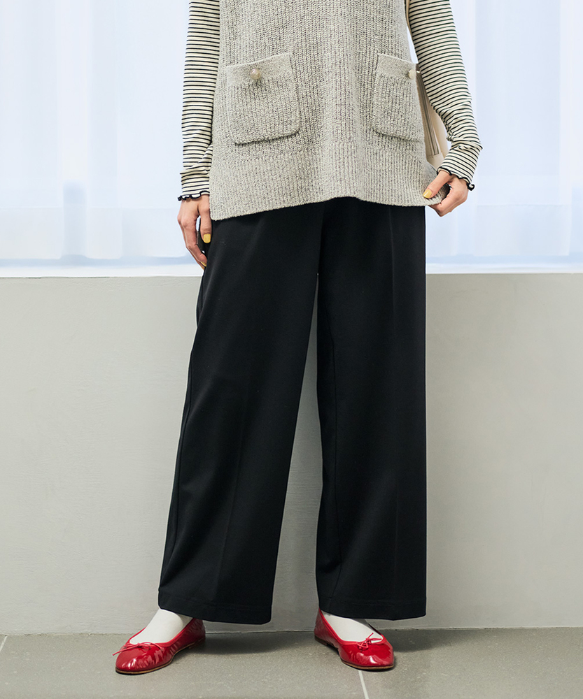 ポンチワイドパンツ(S ブラック): ボトムス｜Right-on公式オンライン