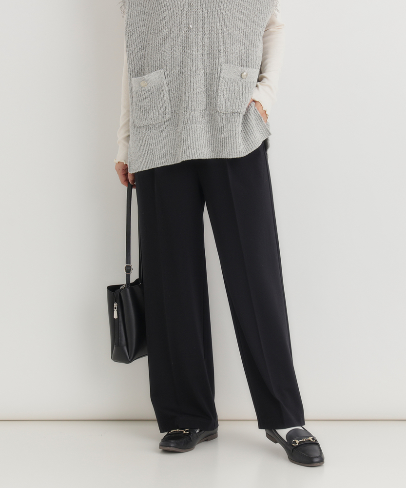 ポンチワイドパンツ(S ブラック): ボトムス｜Right-on公式オンライン