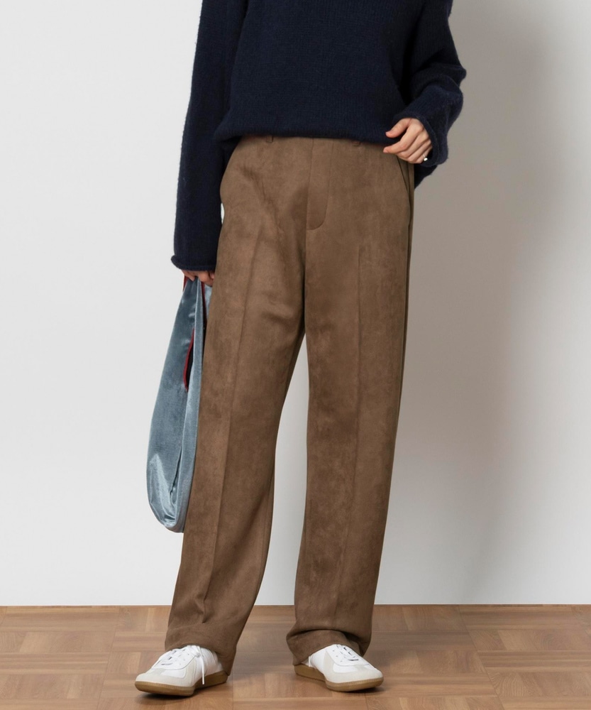 フェイクスウェードパンツ