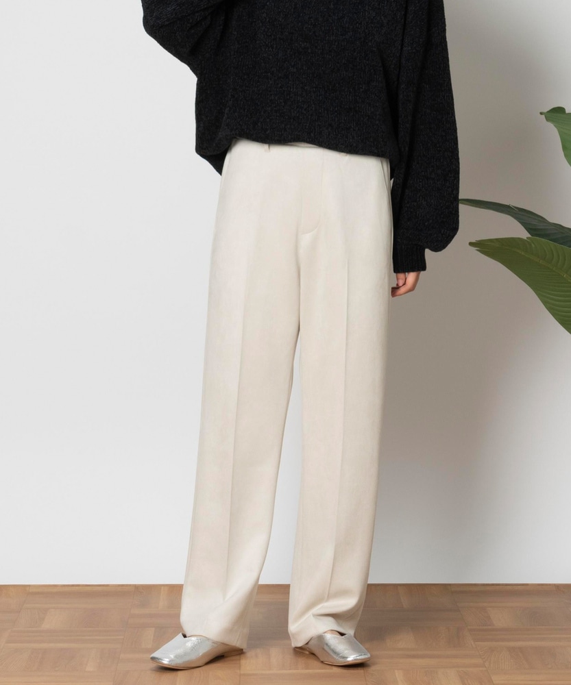 フェイクスウェードパンツ