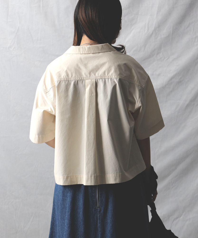 ブラウス シャツ 「Dickies」コットンダンプクロップドシャツ レディース Dickies/ディッキーズ コットンダンプクロップドシャツ/CRAFT