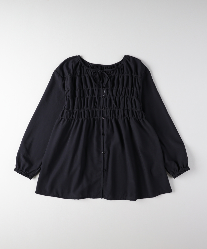 シャーリングブラウス（WEB限定価格 10/23～10/27）(M キナリ