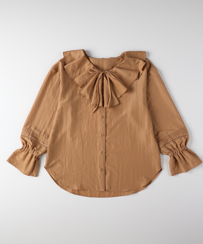 フリルカラーブラウス(M ブラック): トップス｜Right-on公式オンライン