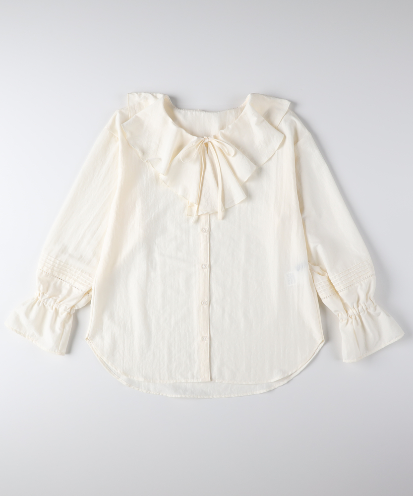 フリルカラーブラウス(M ブラック): トップス｜Right-on公式オンライン