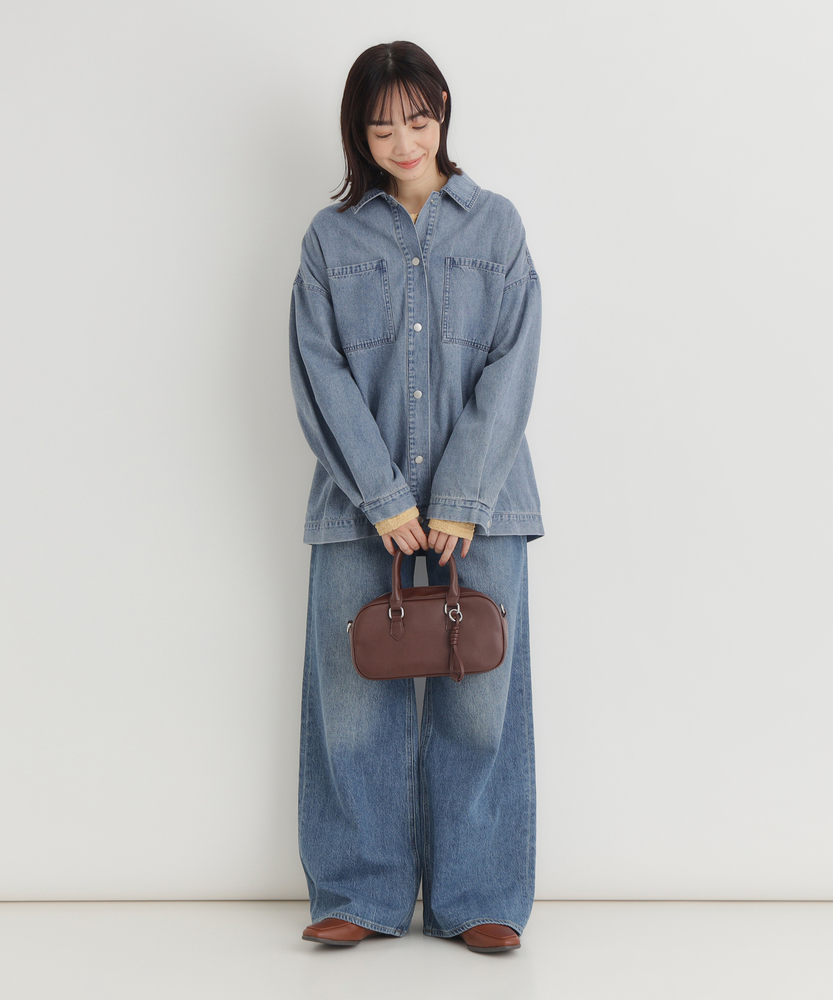 デニムビッグシャツ(S 淡色): トップス｜Right-on公式オンラインショップ