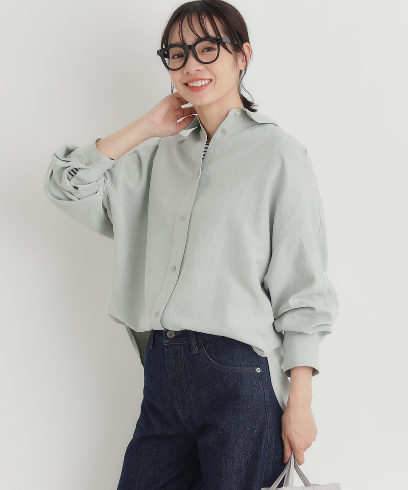 スエードドルマンシャツ