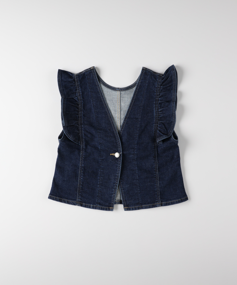 フリルスリーブビスチェ