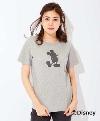 ディズニーデザインプリントtシャツ ミッキー ジーンズセレクトショップ ライトオン