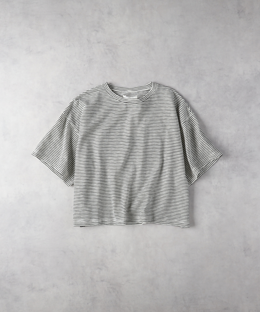 シアースラブボーダーTシャツ(M ホワイト): トップス｜Right-on