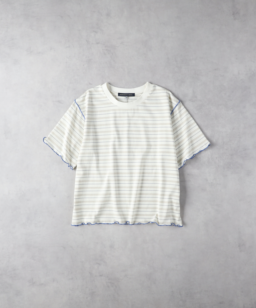 マルチボーダー半袖Tシャツ