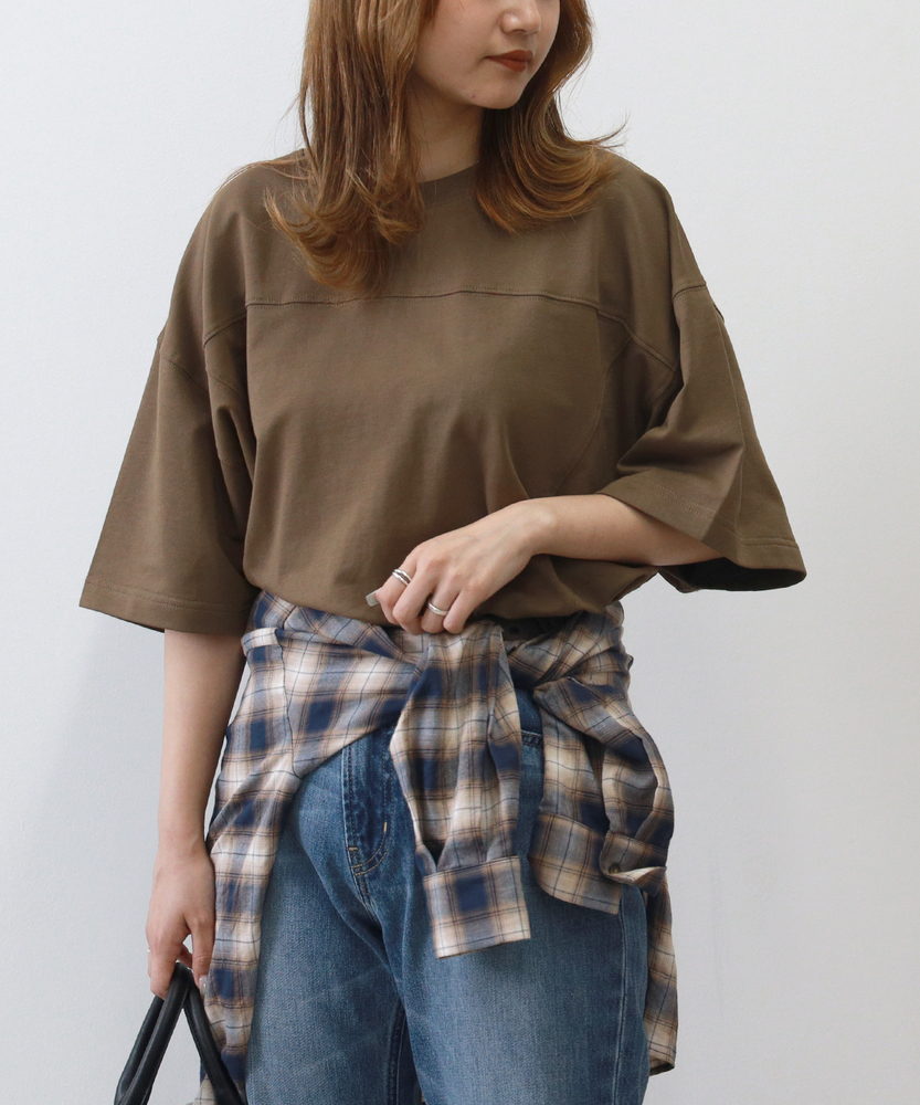 なな　24SS マイストラーダ　アシメフリルTシャツ なな 24SS マイストラーダ アシメフリルTシャツ センター