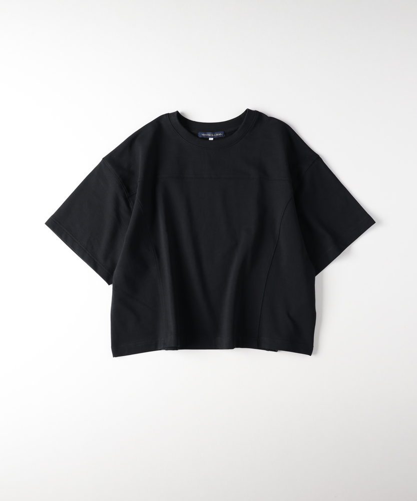 【見た目は秋、機能は夏】「インレイ」ショートTシャツ(接触冷感/UVカット)