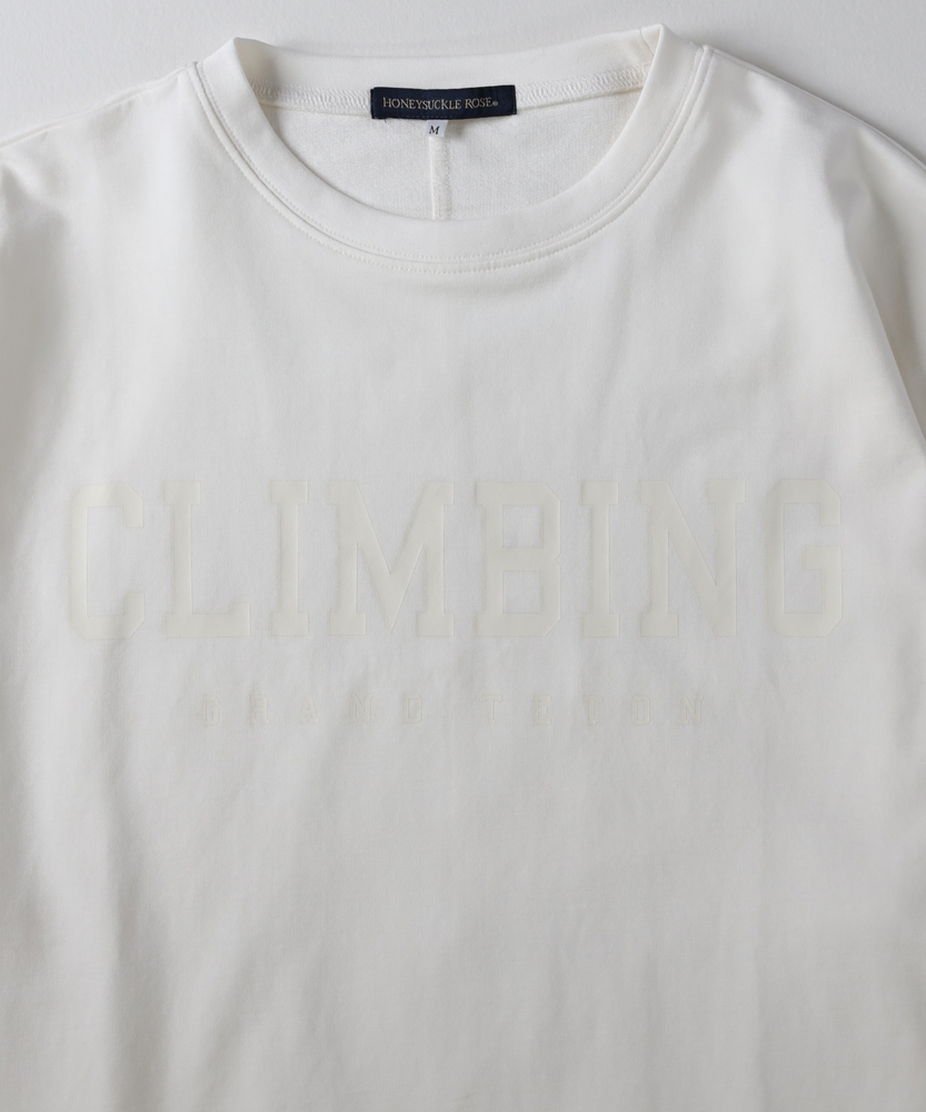 【新品同様】室内一度のみ着用！超美品！ 見た目は秋、機能は夏】「インレイ」ロゴTシャツ(接触冷感/UV