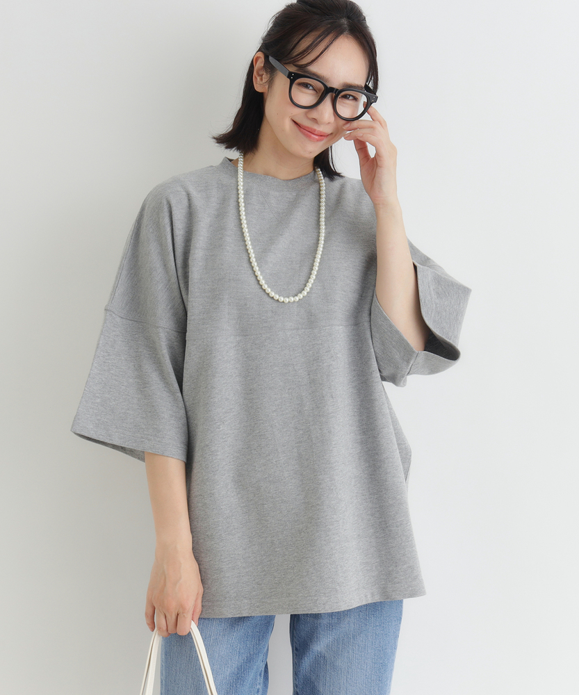 【サマスウェ】切替デザインTシャツ(スウェット以上、Tシャツ未満。Tシャツより頼れる夏のスウェット)