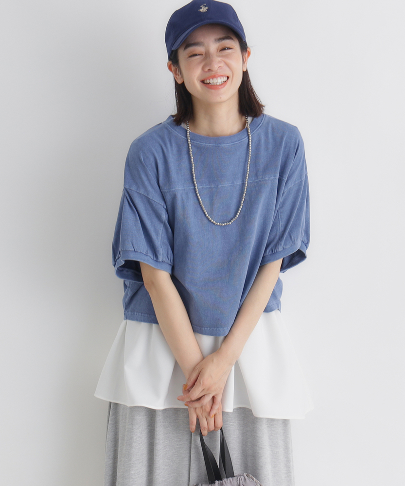 ピグメント加工ショートTシャツ