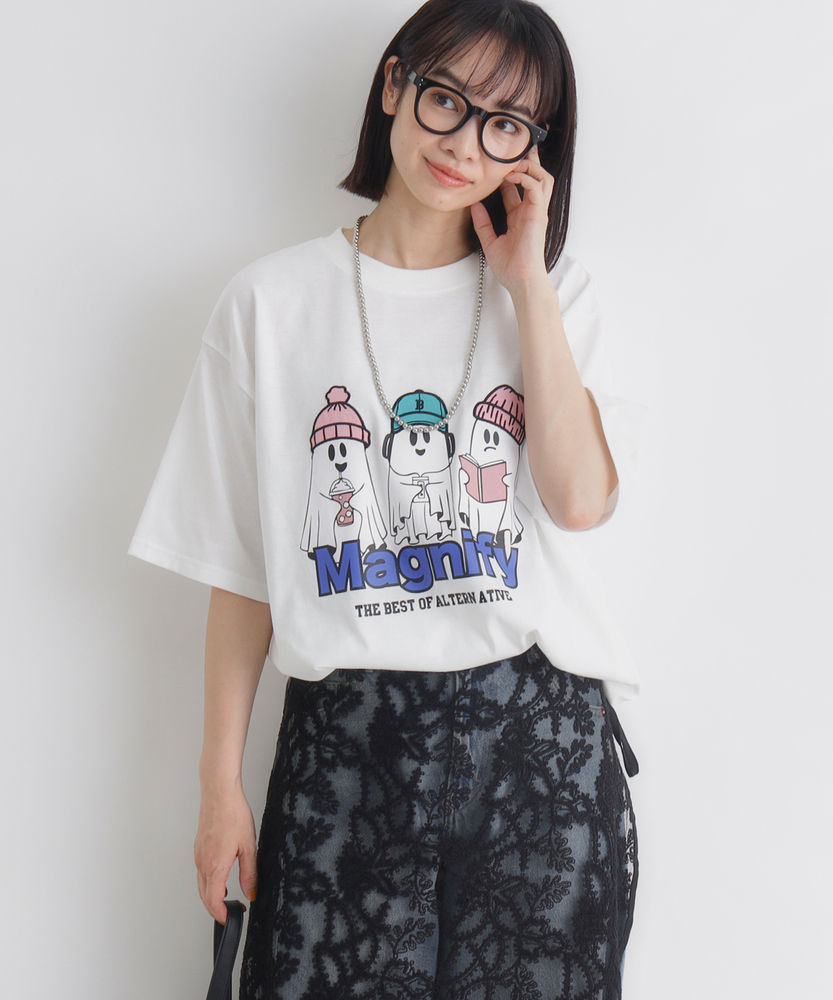 おばけプリントビッグTシャツ