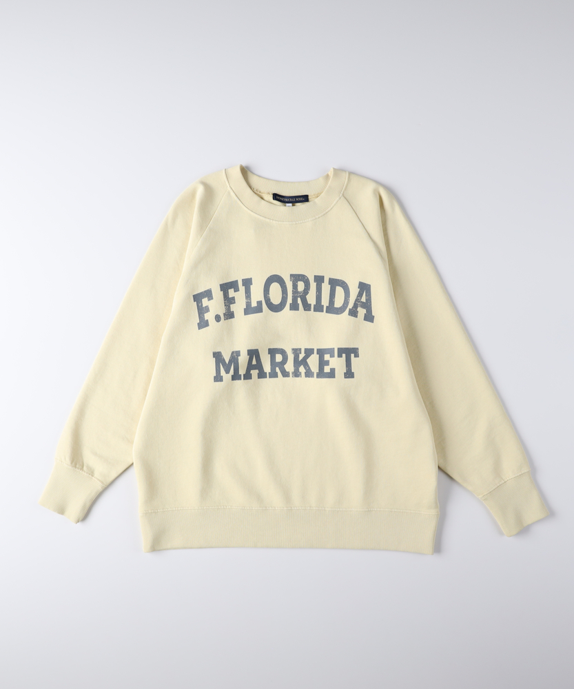 人気アイテム」アシッド加工ロゴスウェットプルオーバー(ヒップまで