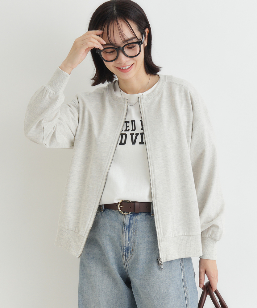 【サマスウェ】ジップカーディガン(スウェット以上、Tシャツ未満。Tシャツより頼れる夏のスウェット)