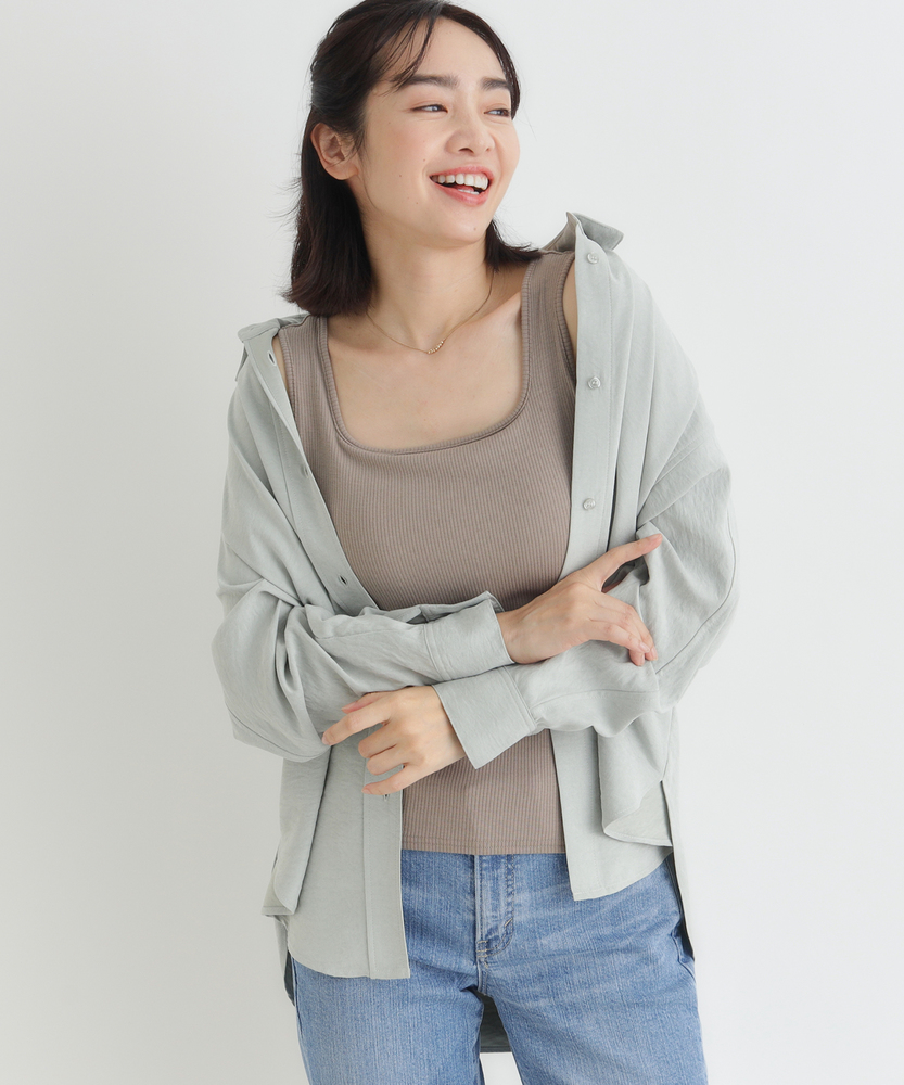 【3月下旬発売予定】ふらラクカップ付きスクエアタンクトップ