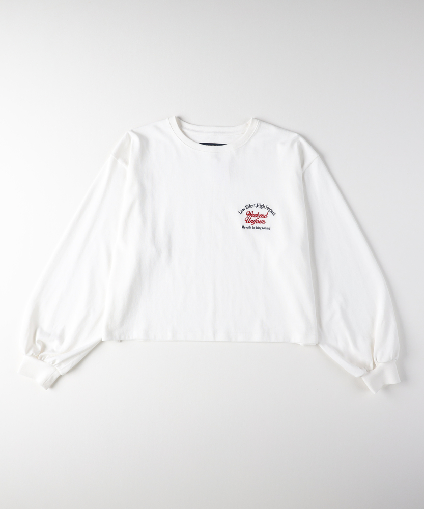 袖ボリュームロングスリーブTシャツ