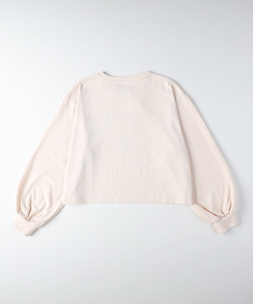 袖ボリュームロングスリーブTシャツ(S オフシロ): トップス