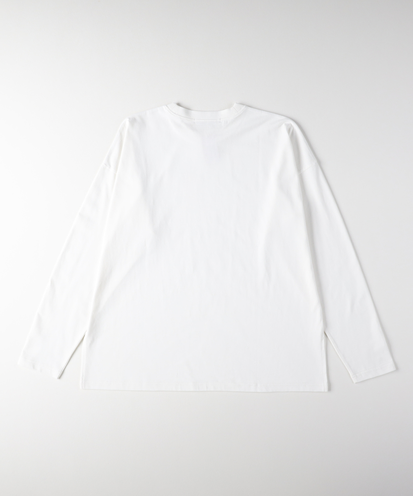 スリットロングスリーブTシャツ(S オフシロ): トップス｜Right